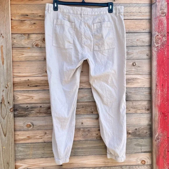 Frank & Eileen Jameson Italian Performance Linen cropped jogger pants - Picture 9 of 12